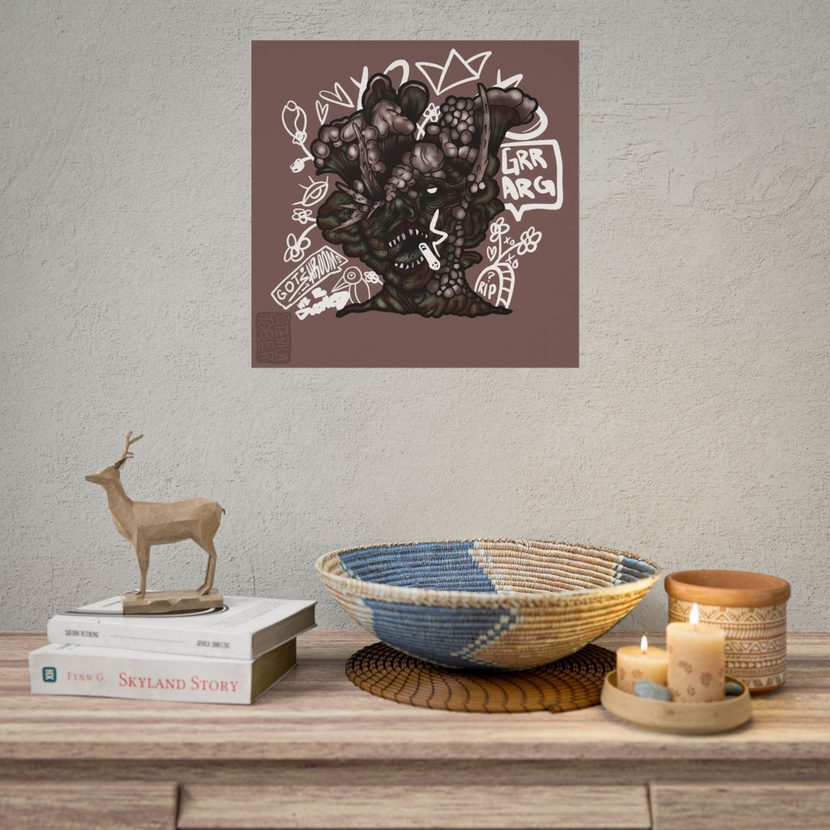 "DOOM SHROOM" - Rolled Poster Print (Square) (Matte/Glossy/Satin)