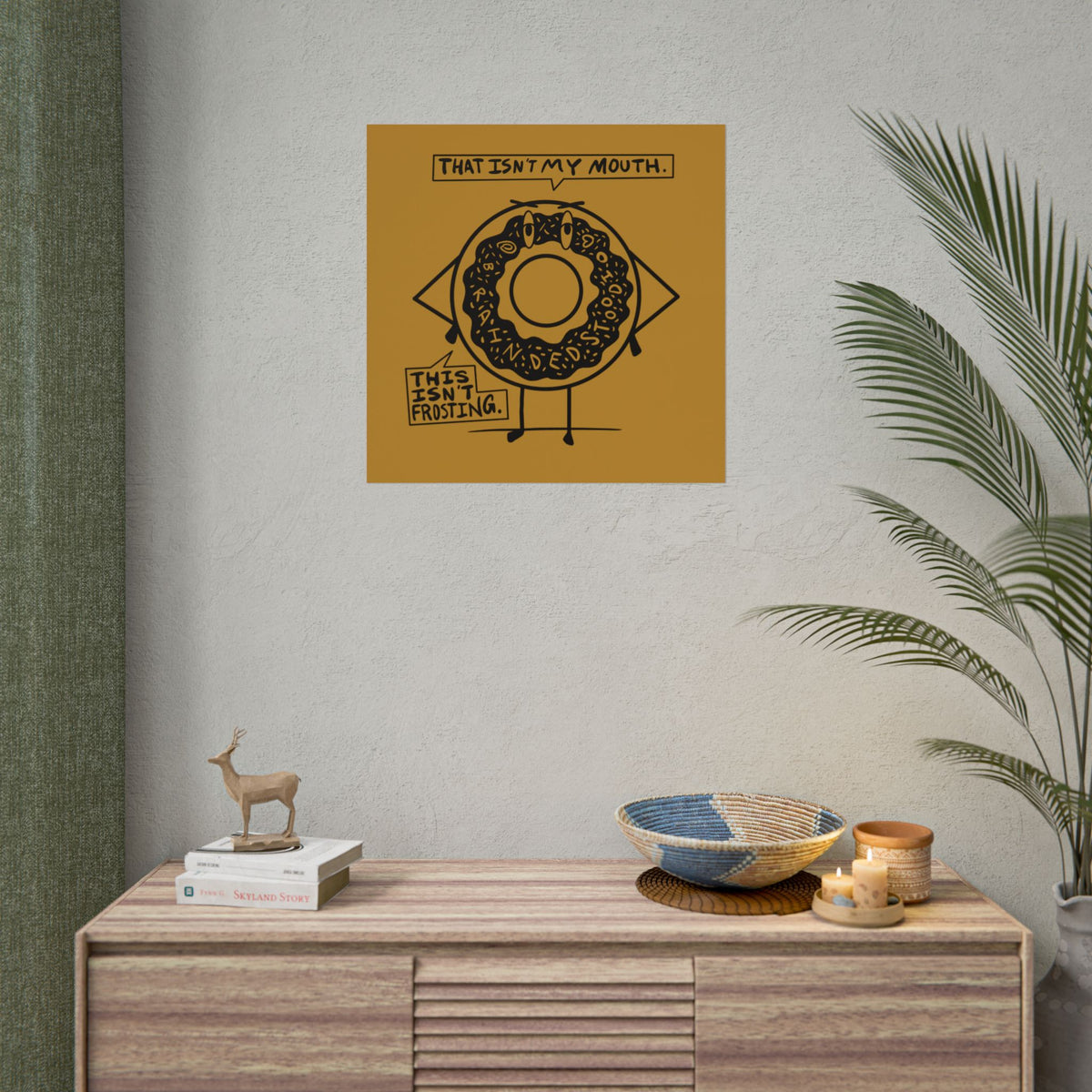 "DEMENTED DONUT" - Rolled Poster Print (Square) (Matte/Glossy/Satin)