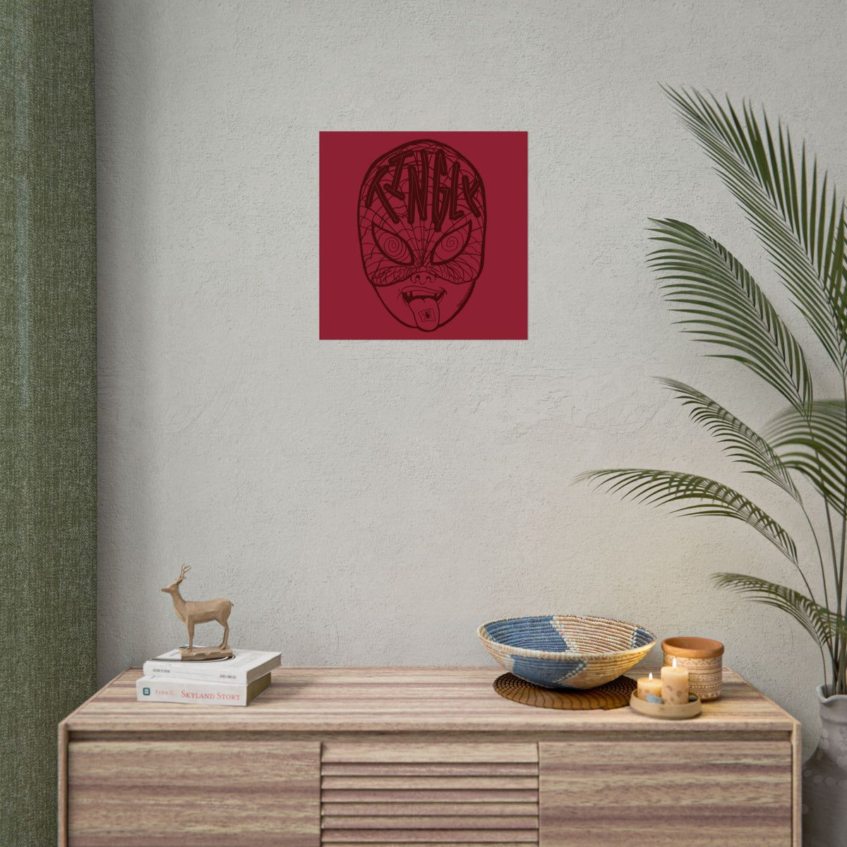 "TINGLY" - Rolled Poster Print (Square) (Matte/Glossy/Satin)