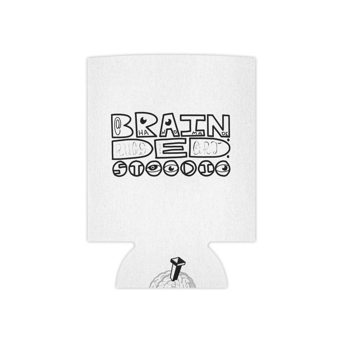 Lady Head Maze // Brain Ded Bookstore Logo - Can Cooler Koozie