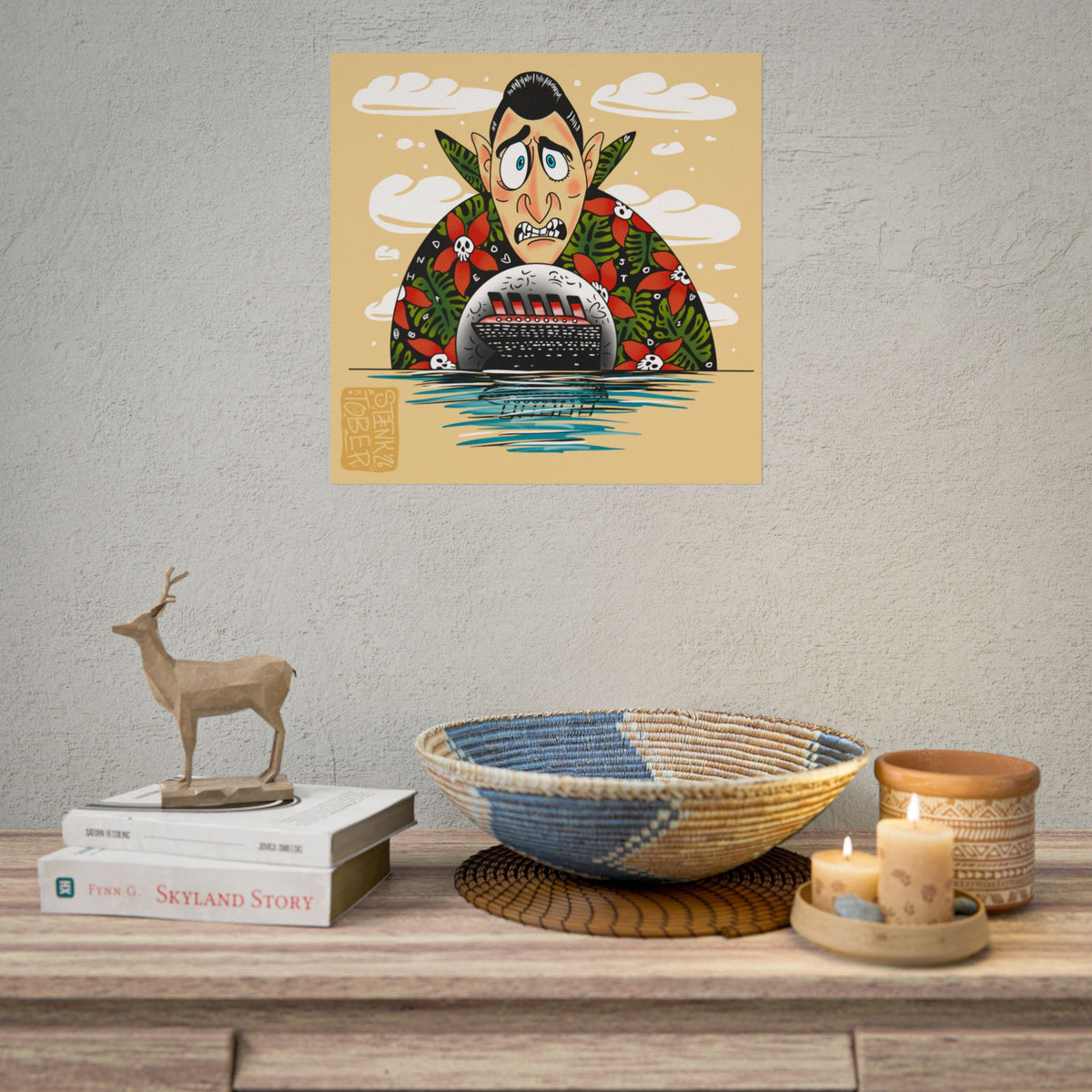 "Dracula" - Rolled Poster Print (Square) (Matte/Glossy/Satin)