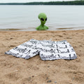 Brain Ded Graffiti Swim Shorts — Men's Mid-Length Printed Beach Trunks