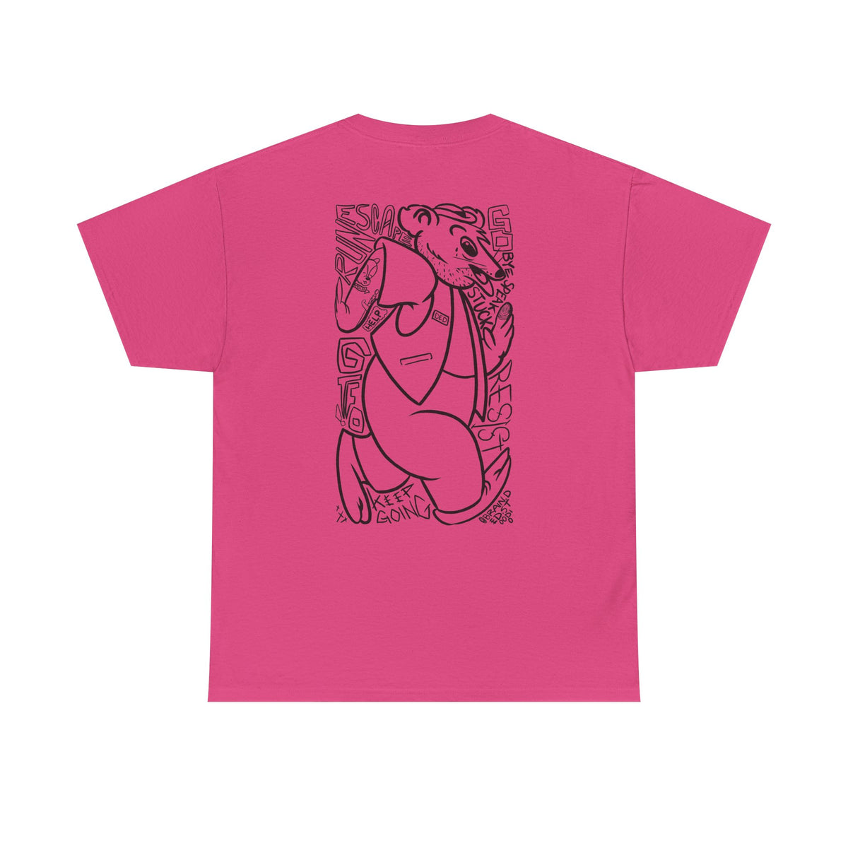 "RUN" - Graphic Tee (Back Print w/ F.T.W.) (Gildan 5K)