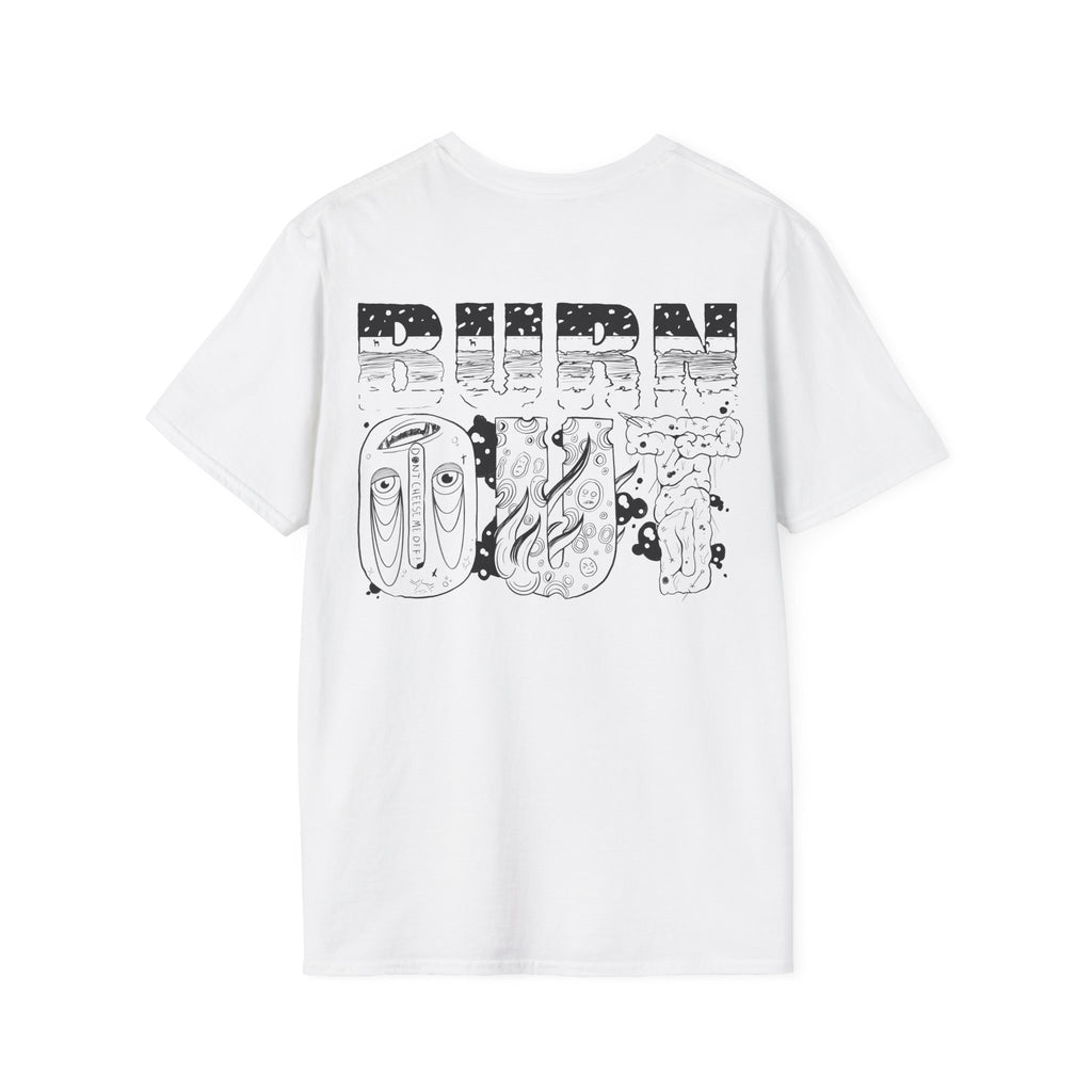 Burn Out Graphic T-Shirt — 'Burn Out' Back Design