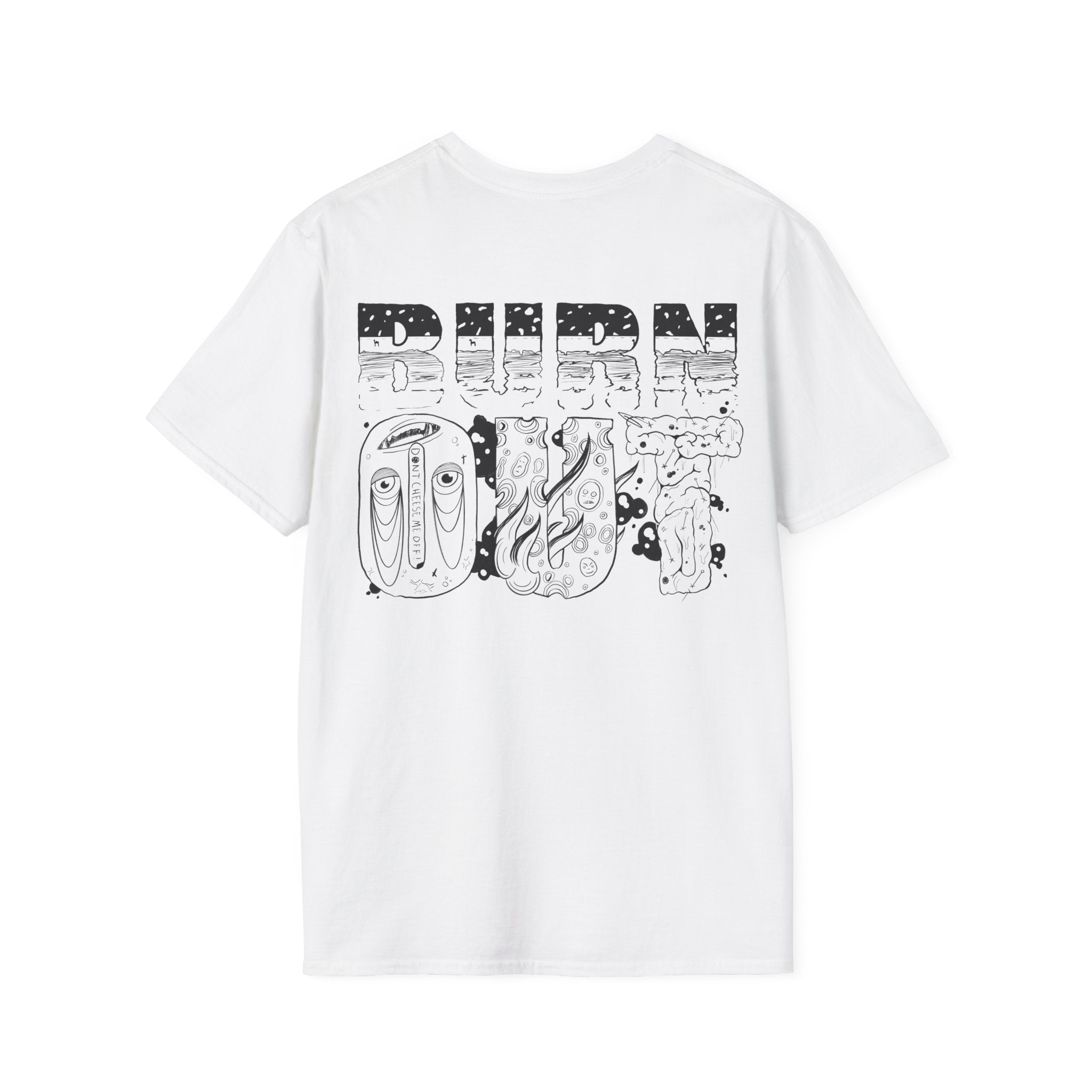 Burn Out Graphic T-Shirt — 'Burn Out' Back Design