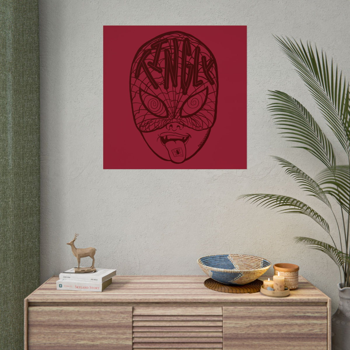 "TINGLY" - Rolled Poster Print (Square) (Matte/Glossy/Satin)