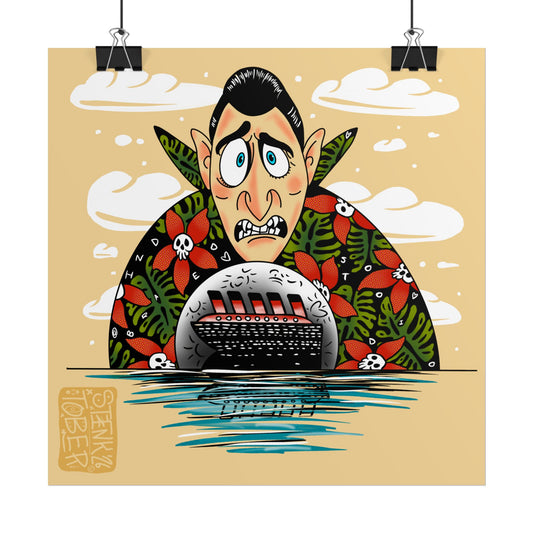 "Dracula" - Rolled Poster Print (Square) (Matte/Glossy/Satin)