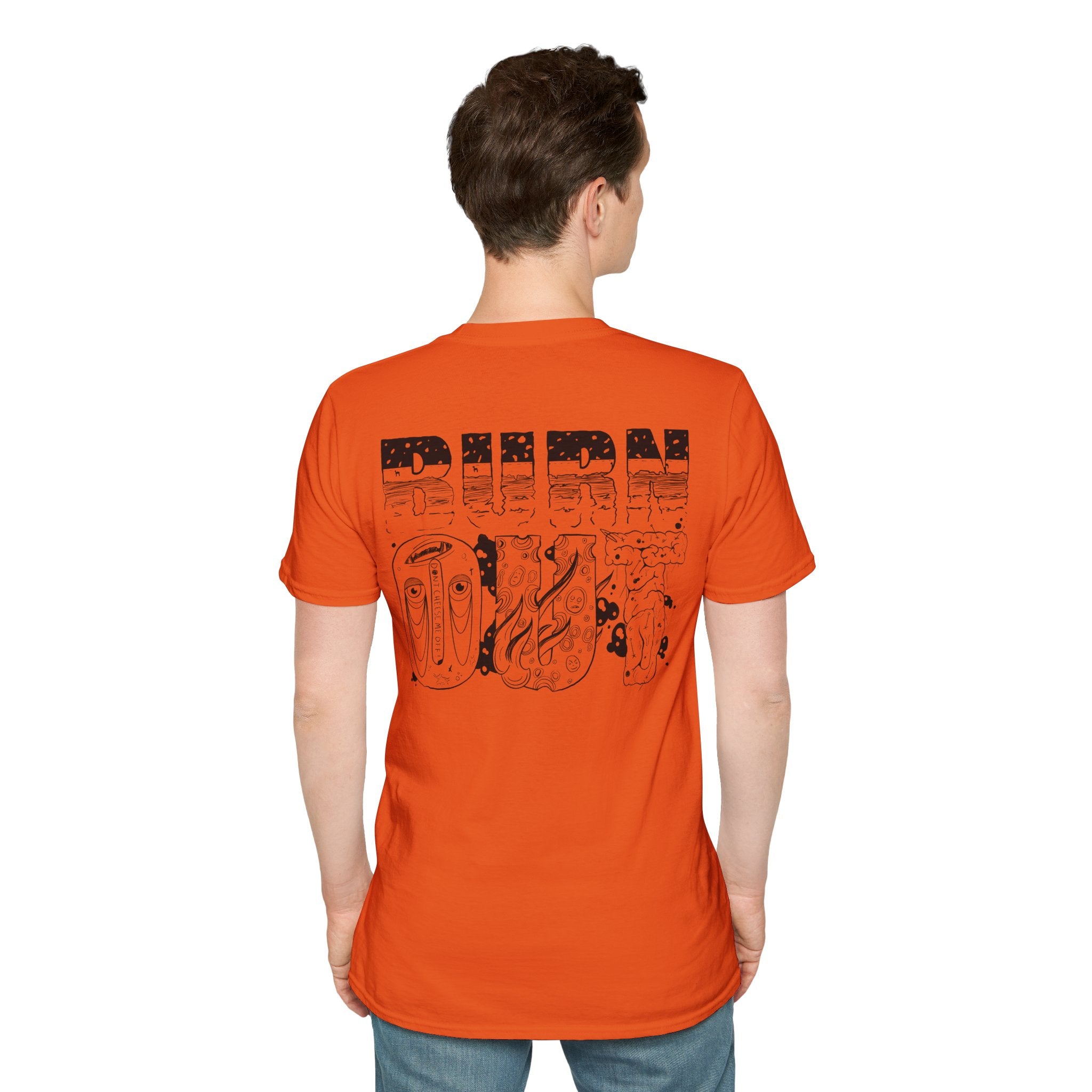 Burn Out Graphic T-Shirt — 'Burn Out' Back Design
