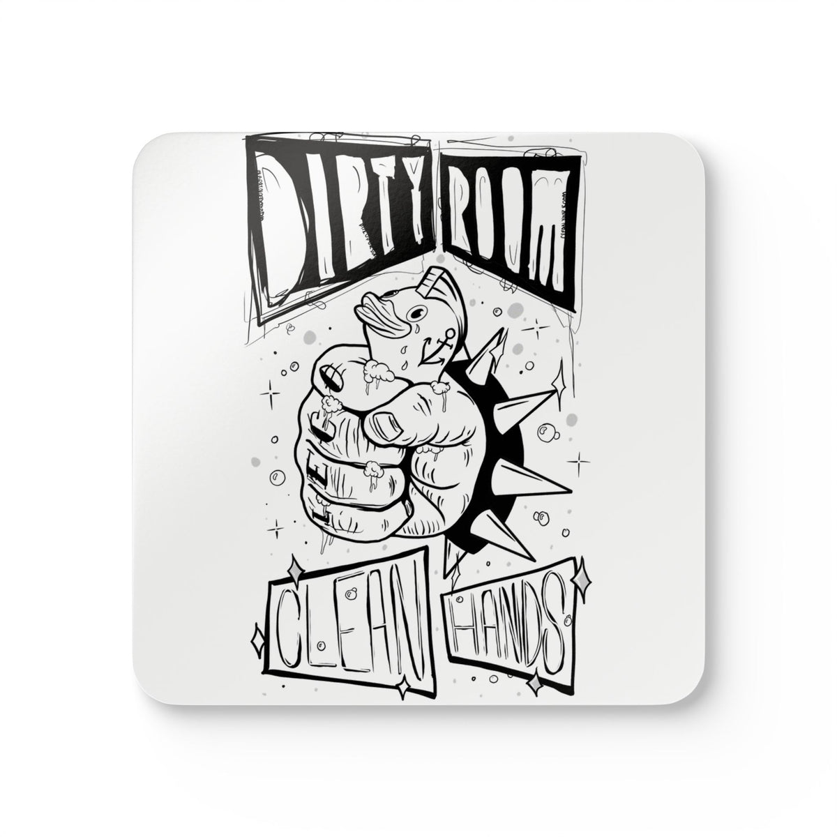 Cork Coaster Set — Rubber Ducky Art Drink Coasters