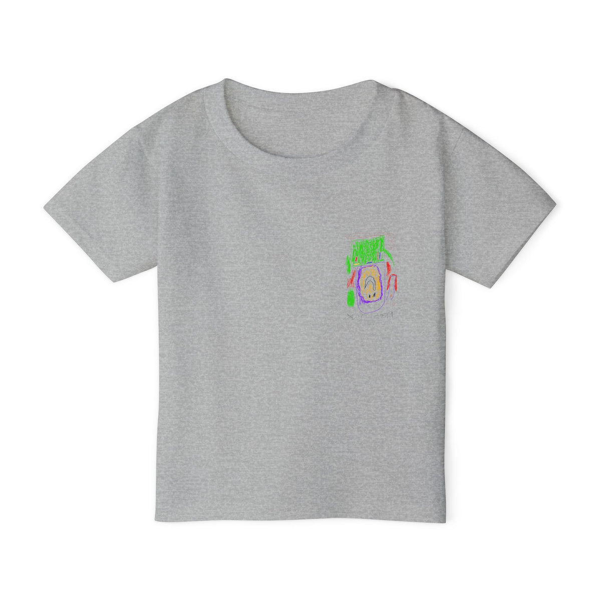 Kids' Crayon Art T‑Shirt — Hand‑Drawn Buzz Lightyear Toddler Tee