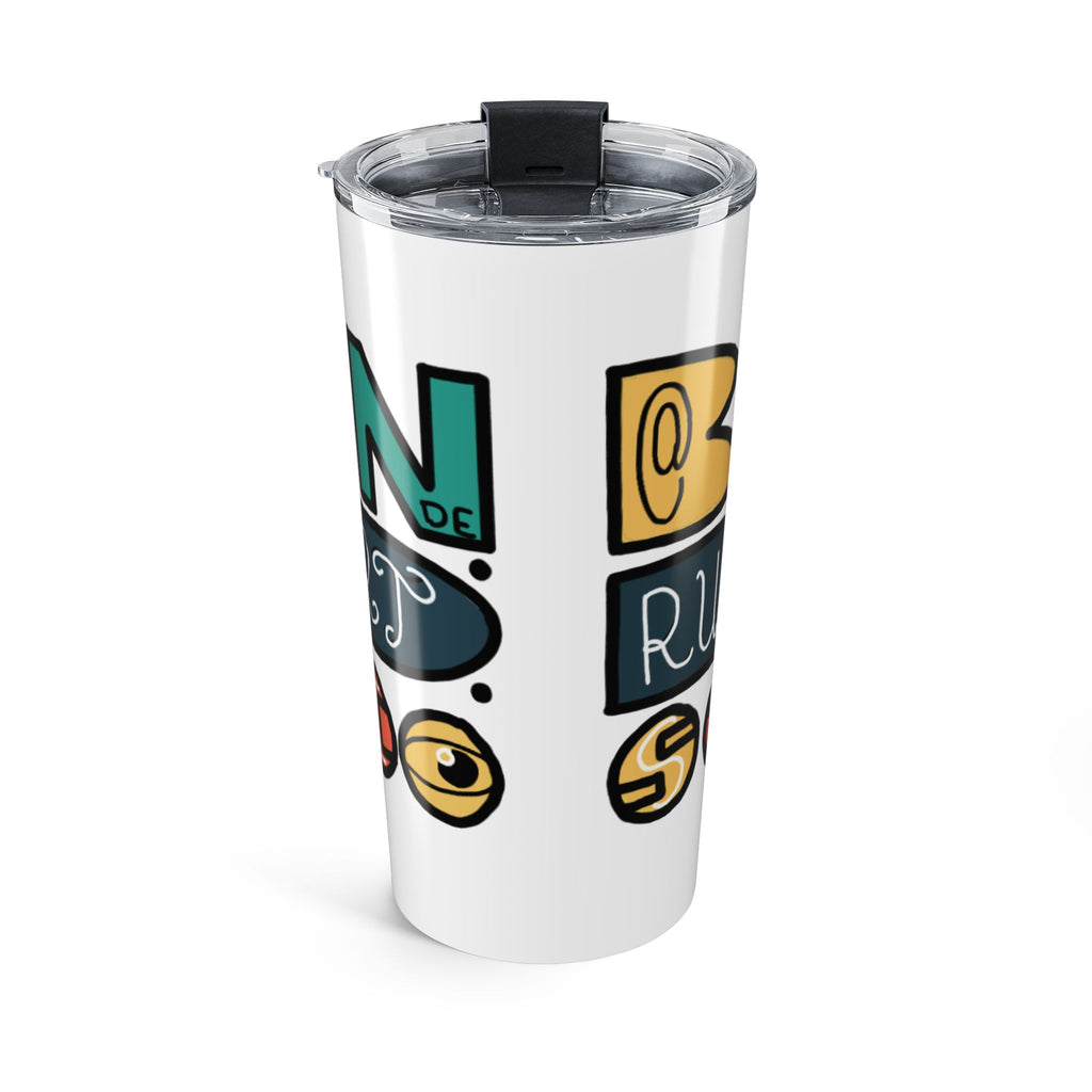 20oz Illustrated Travel Tumbler — brain.ded.stoodio Logo