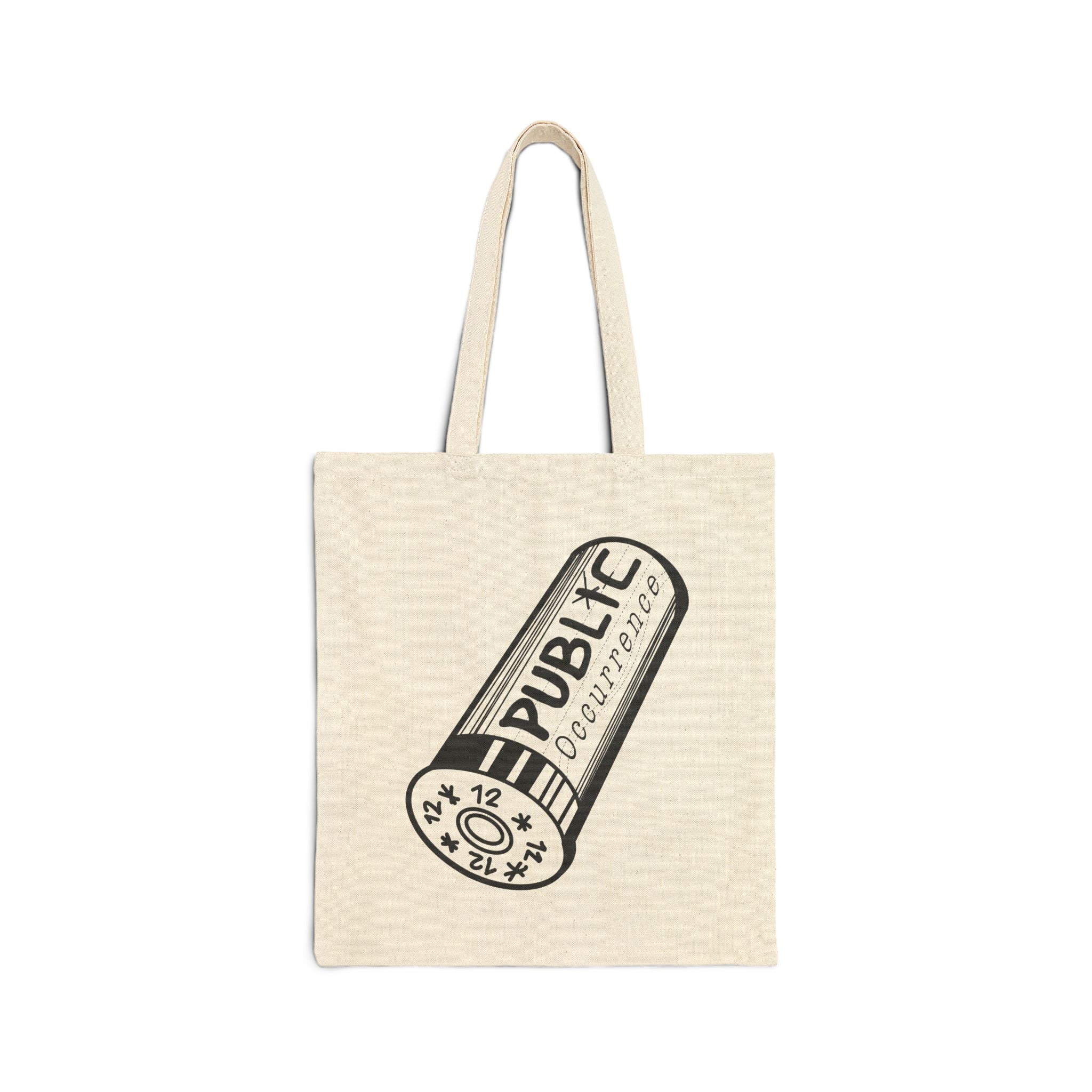 Public Occurrence Shotgun Shell Tote Bag