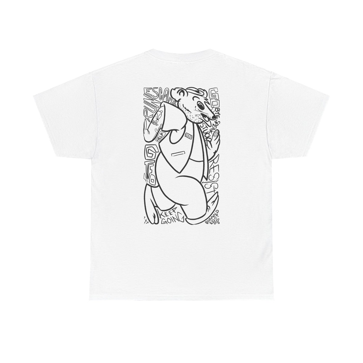 "RUN" - Graphic Tee (Back Print w/ F.T.W.) (Gildan 5K)