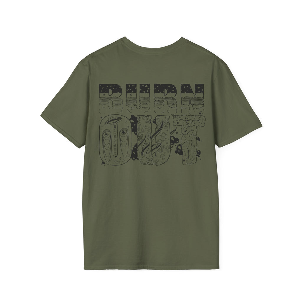Burn Out Graphic T-Shirt — 'Burn Out' Back Design