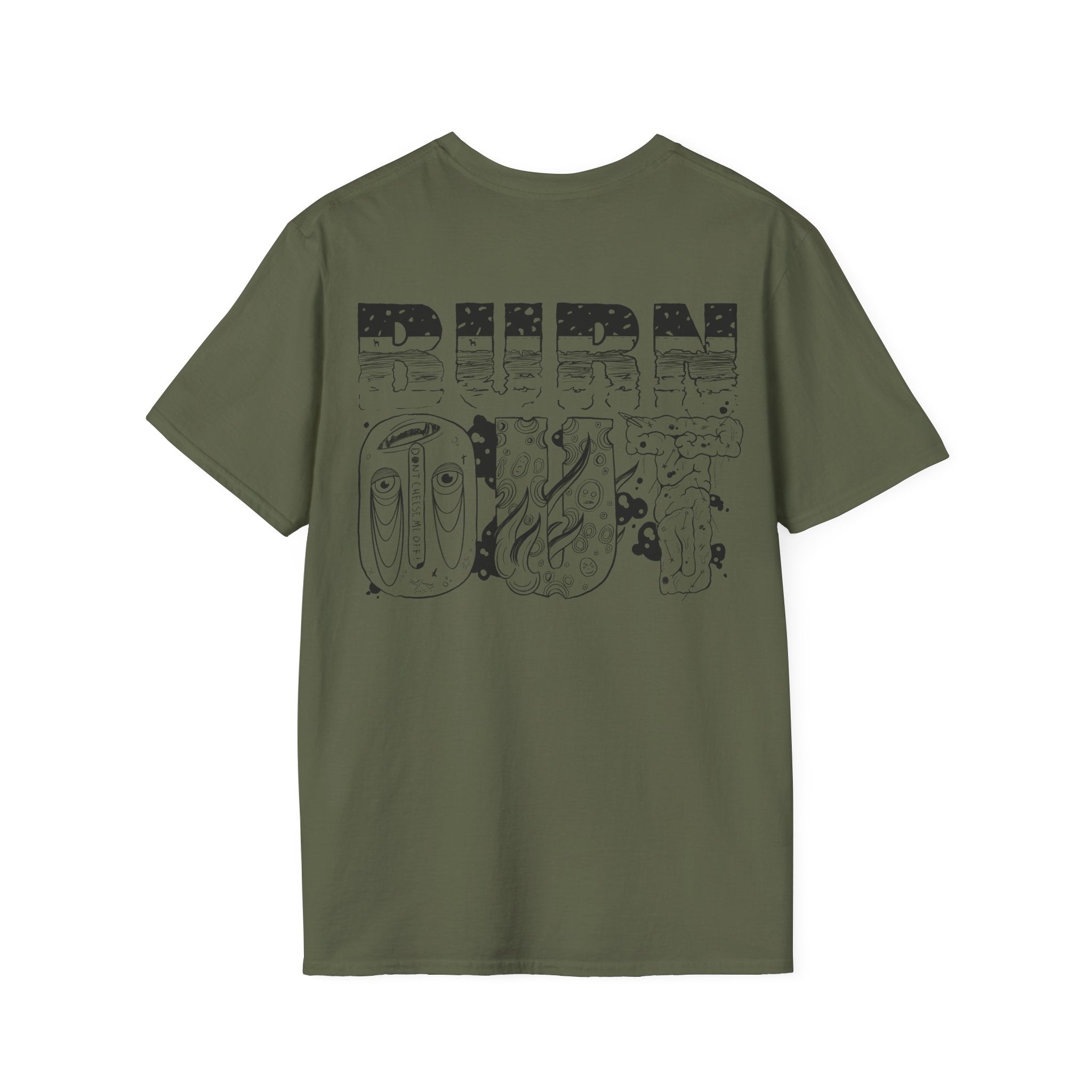Burn Out Graphic T-Shirt — 'Burn Out' Back Design