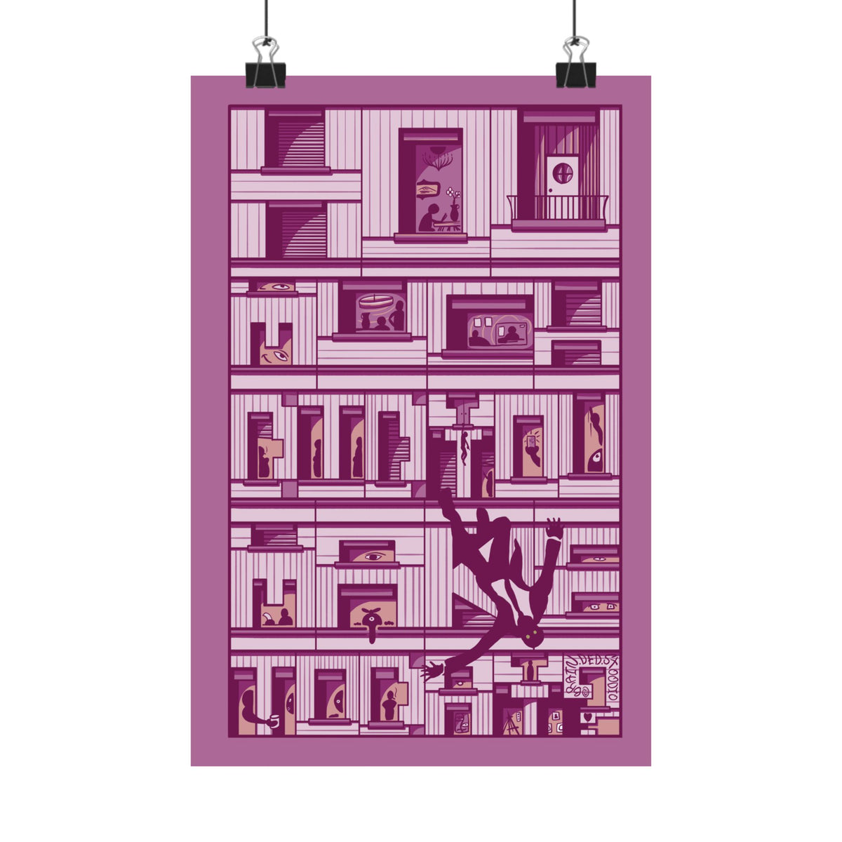 "How Much Did You Make Today?" - Matte Poster (Pink)