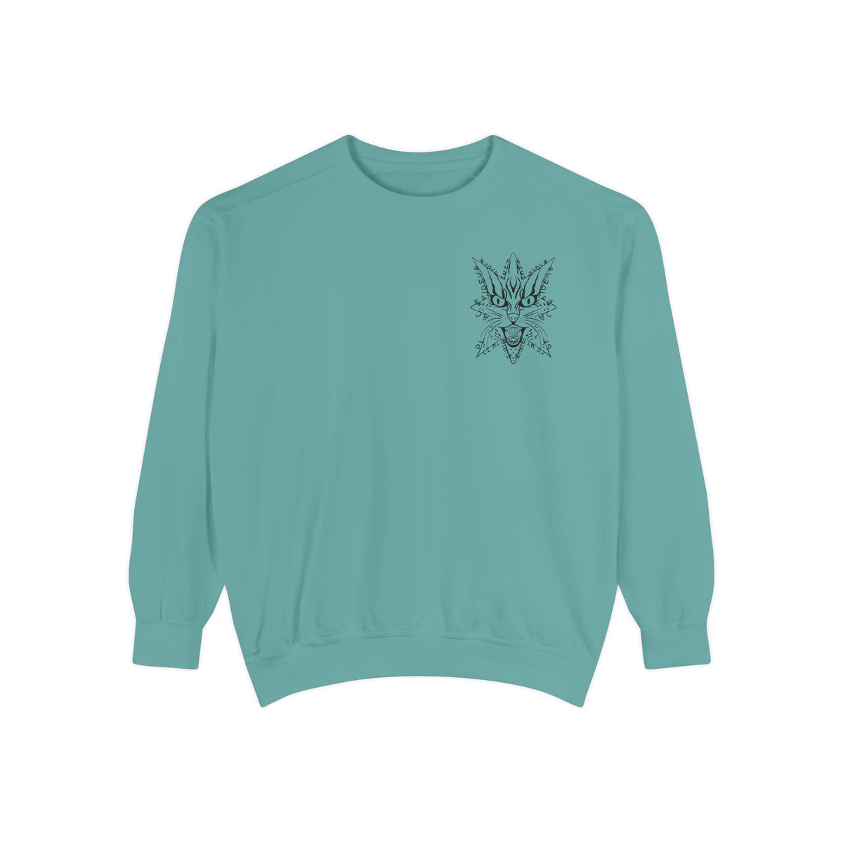 "I hate this place and everyone in it." - Graphic Crewneck