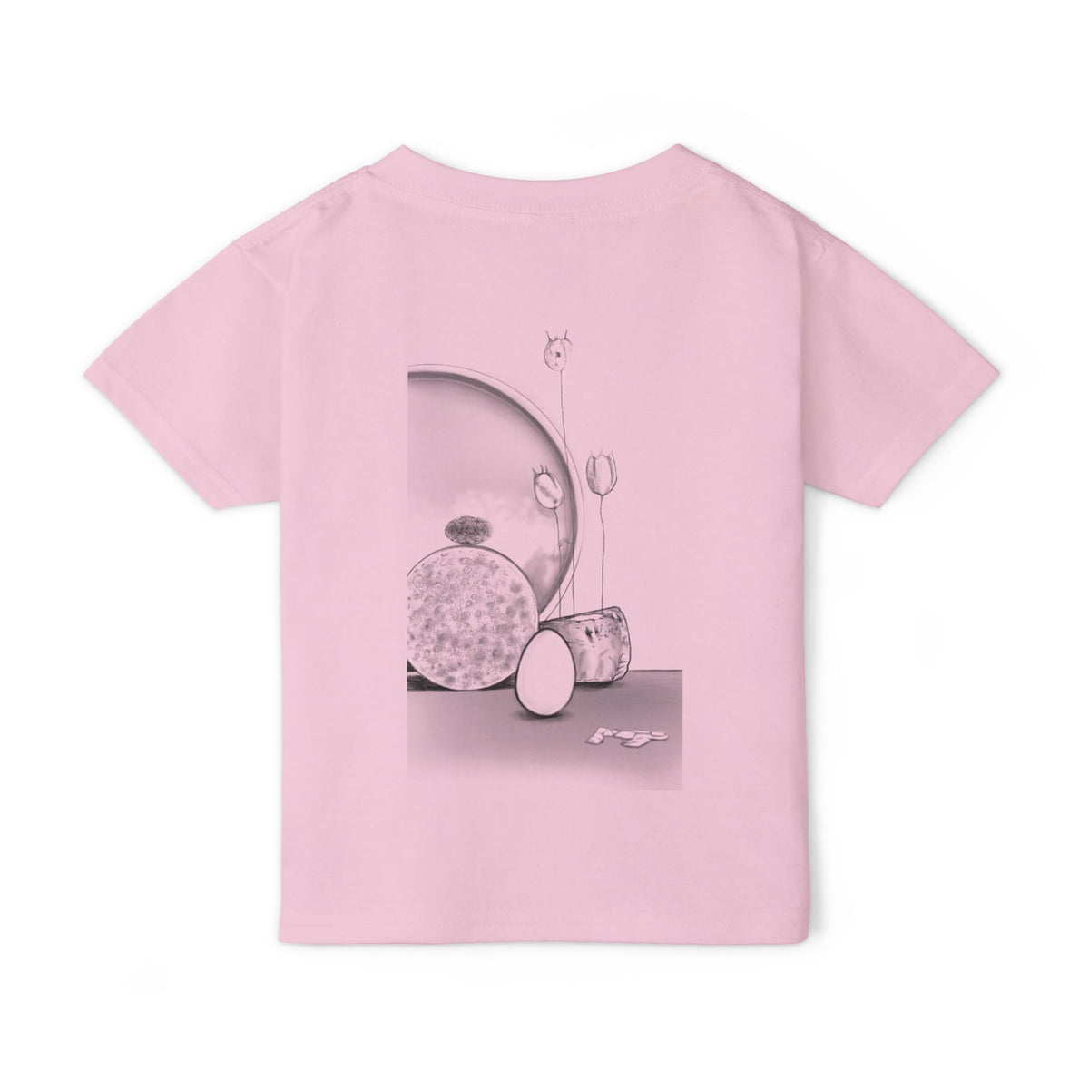Toddler T-Shirt — Minimalist Black & White Still Life Print
