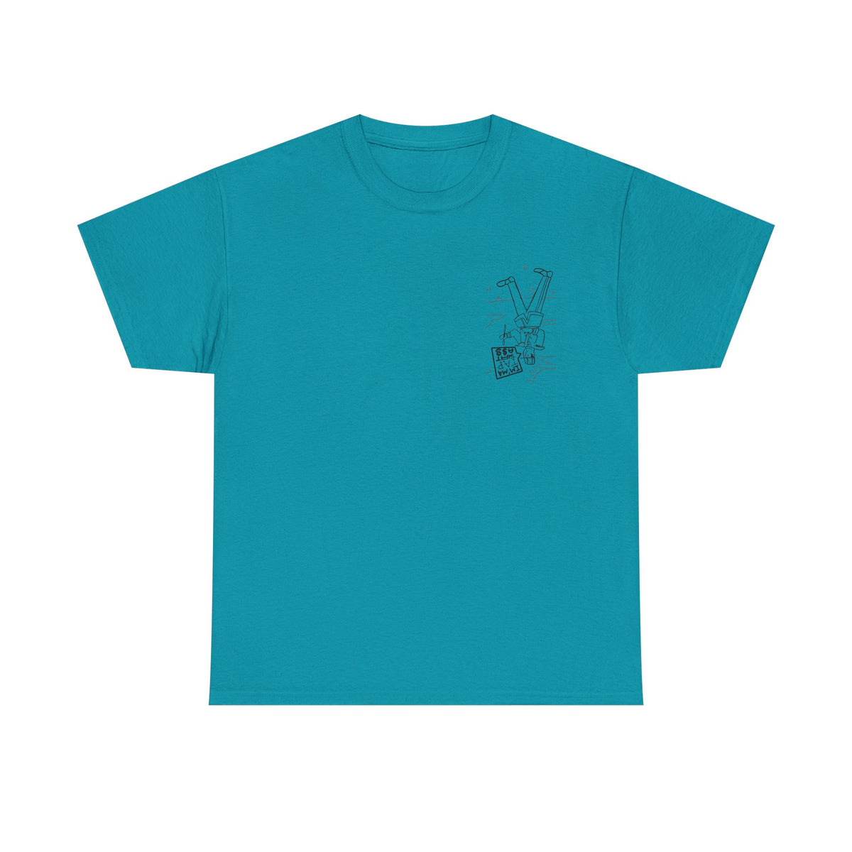 Protester Line Art Tee — Minimalist March Graphic T-Shirt
