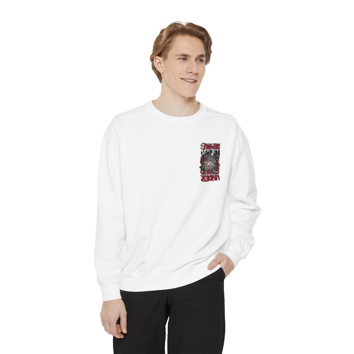 Sweatshirt — "Under Your Demons" Graphic Crewneck