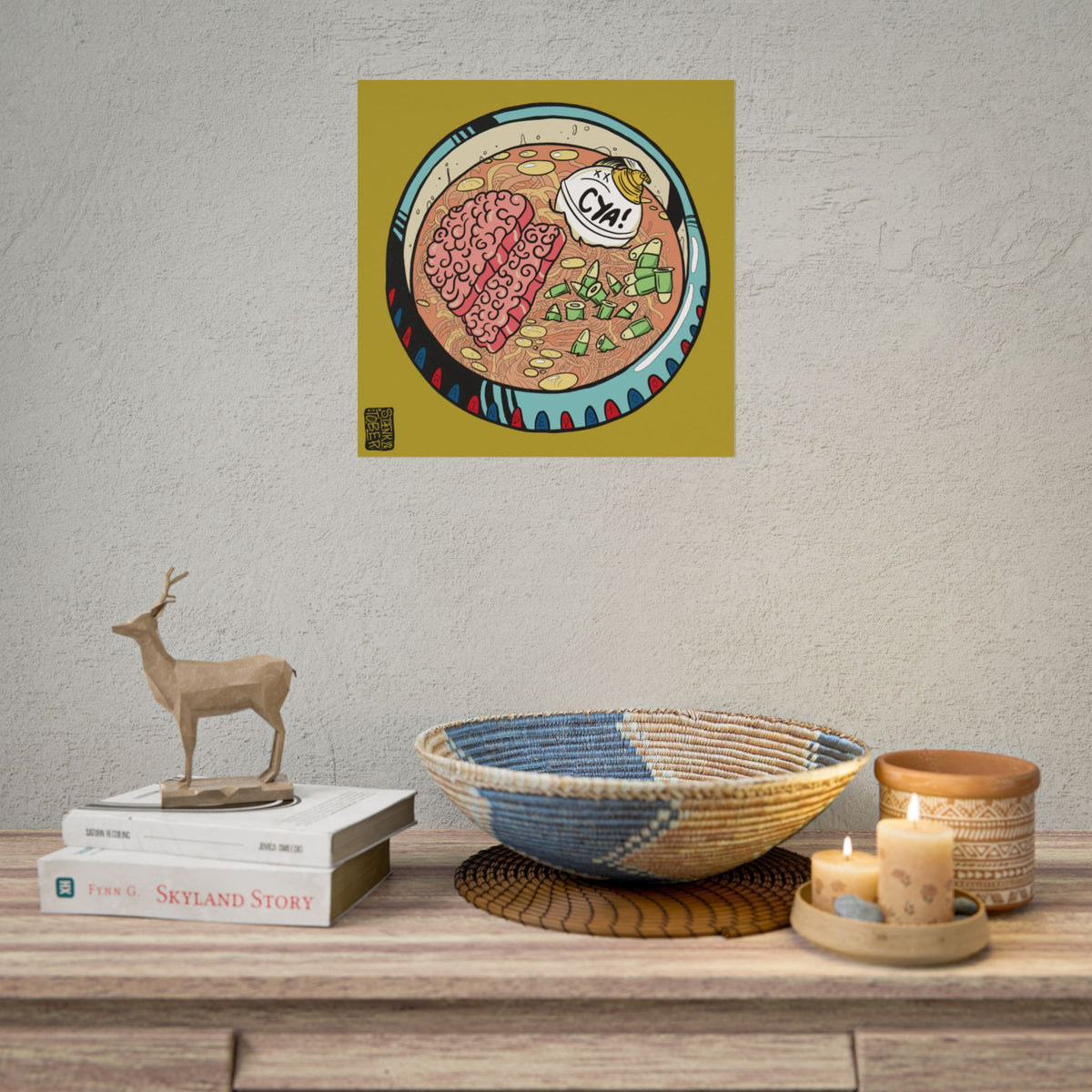 "FOOD FOE" - Rolled Poster Print (Square) (Matte/Glossy/Satin)