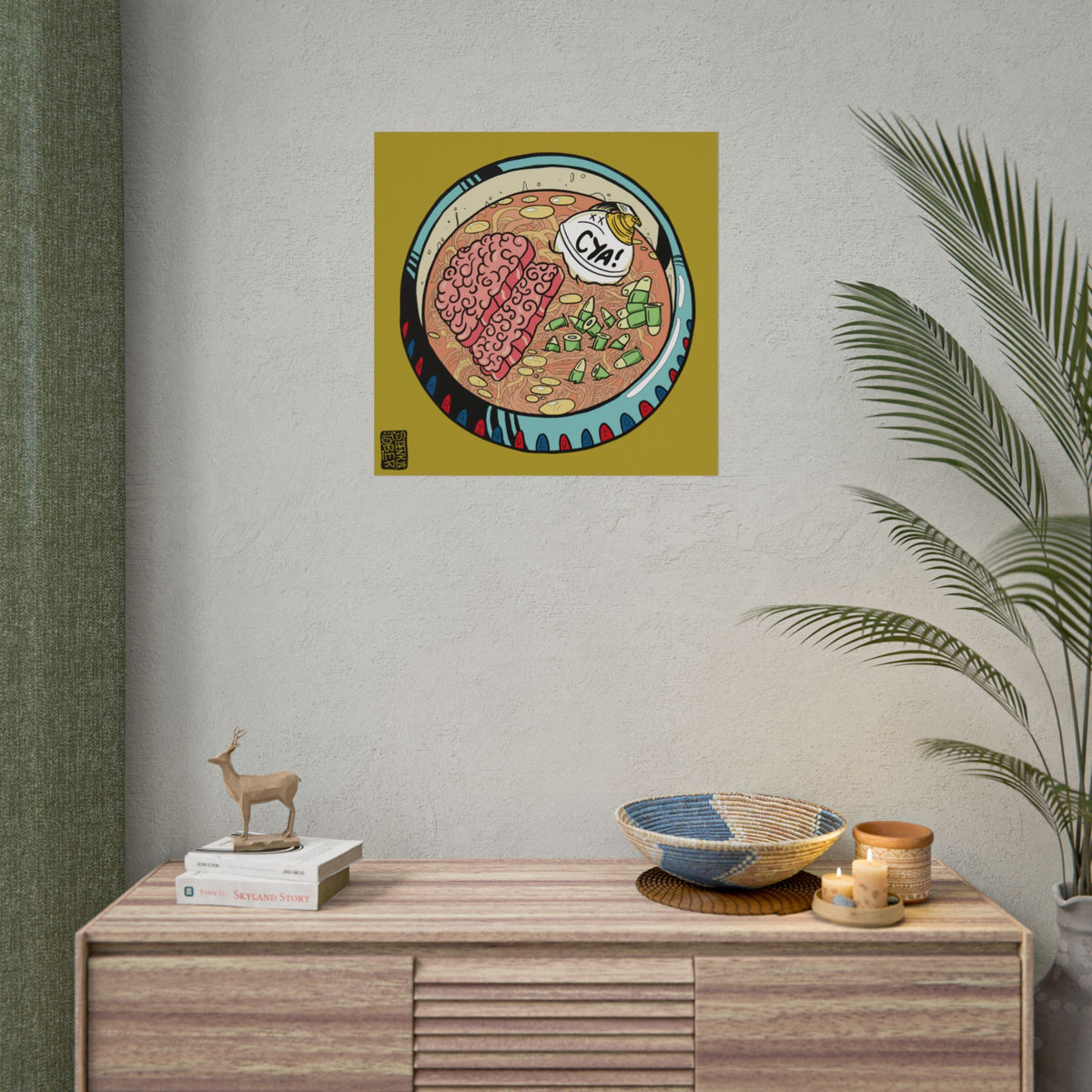 "FOOD FOE" - Rolled Poster Print (Square) (Matte/Glossy/Satin)
