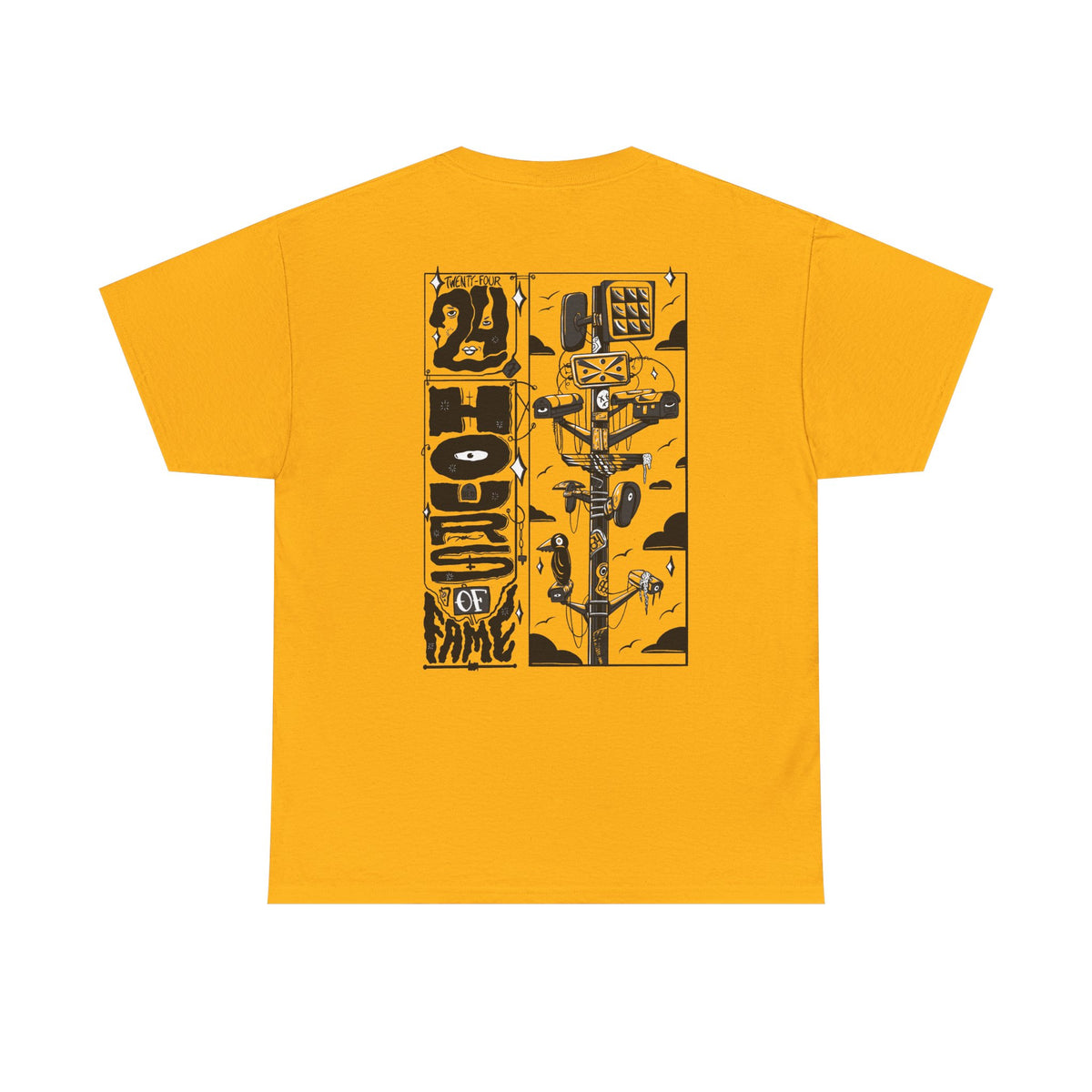 "24 Hours of Fame" - Graphic Tee (Back Print w/ F.T.W.) (Gildan 5K)