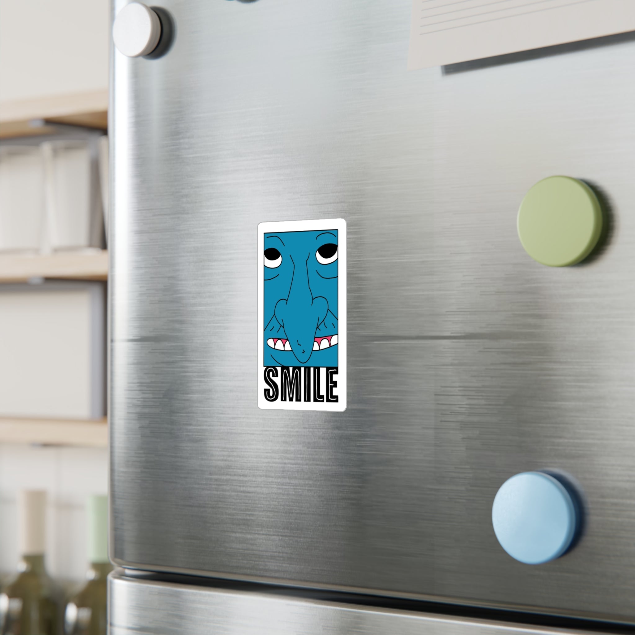 Mr Boss Smile Vinyl Sticker — Kiss-Cut Decal