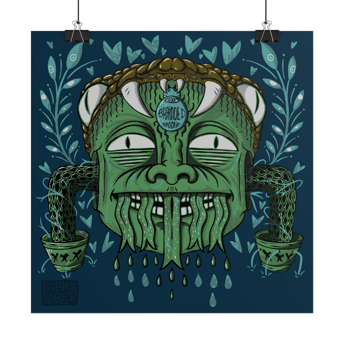 "SNAKE KID" - Rolled Poster Print (Square) (Matte/Glossy/Satin)