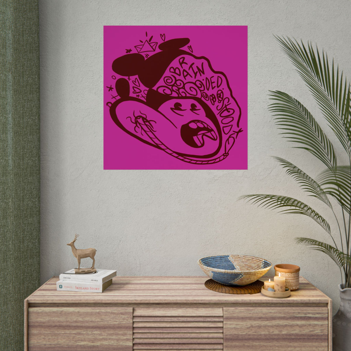 "ICKY MICKEY" - Rolled Poster Print (Square) (Matte/Glossy/Satin)