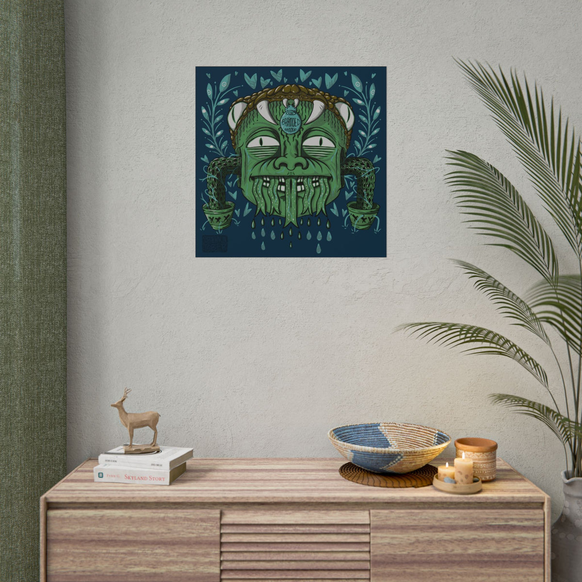 "SNAKE KID" - Rolled Poster Print (Square) (Matte/Glossy/Satin)