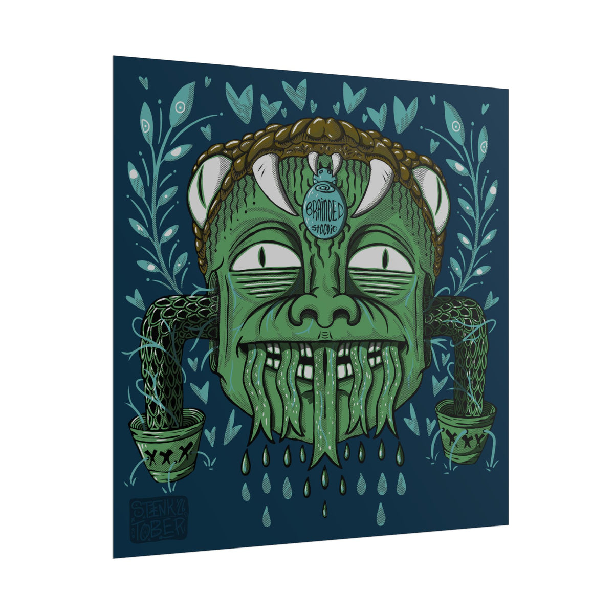 "SNAKE KID" - Rolled Poster Print (Square) (Matte/Glossy/Satin)