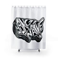 Young & Naive -  Black & White Hand-Drawn USA Map Typography