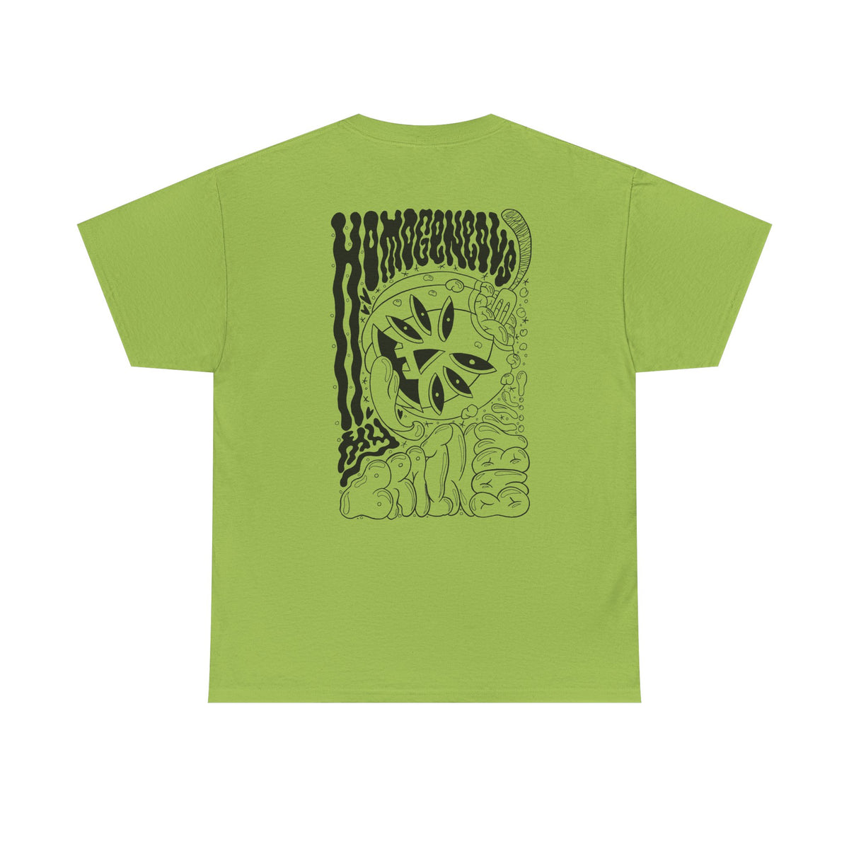 Monochrome Pumpkin Graphic Tee — Retro Black & White Pocket + Back Print