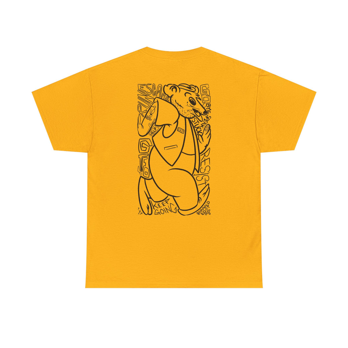 "RUN" - Graphic Tee (Back Print w/ F.T.W.) (Gildan 5K)