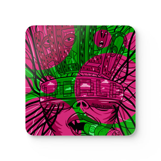 "Hello World" - 4 Coaster Set