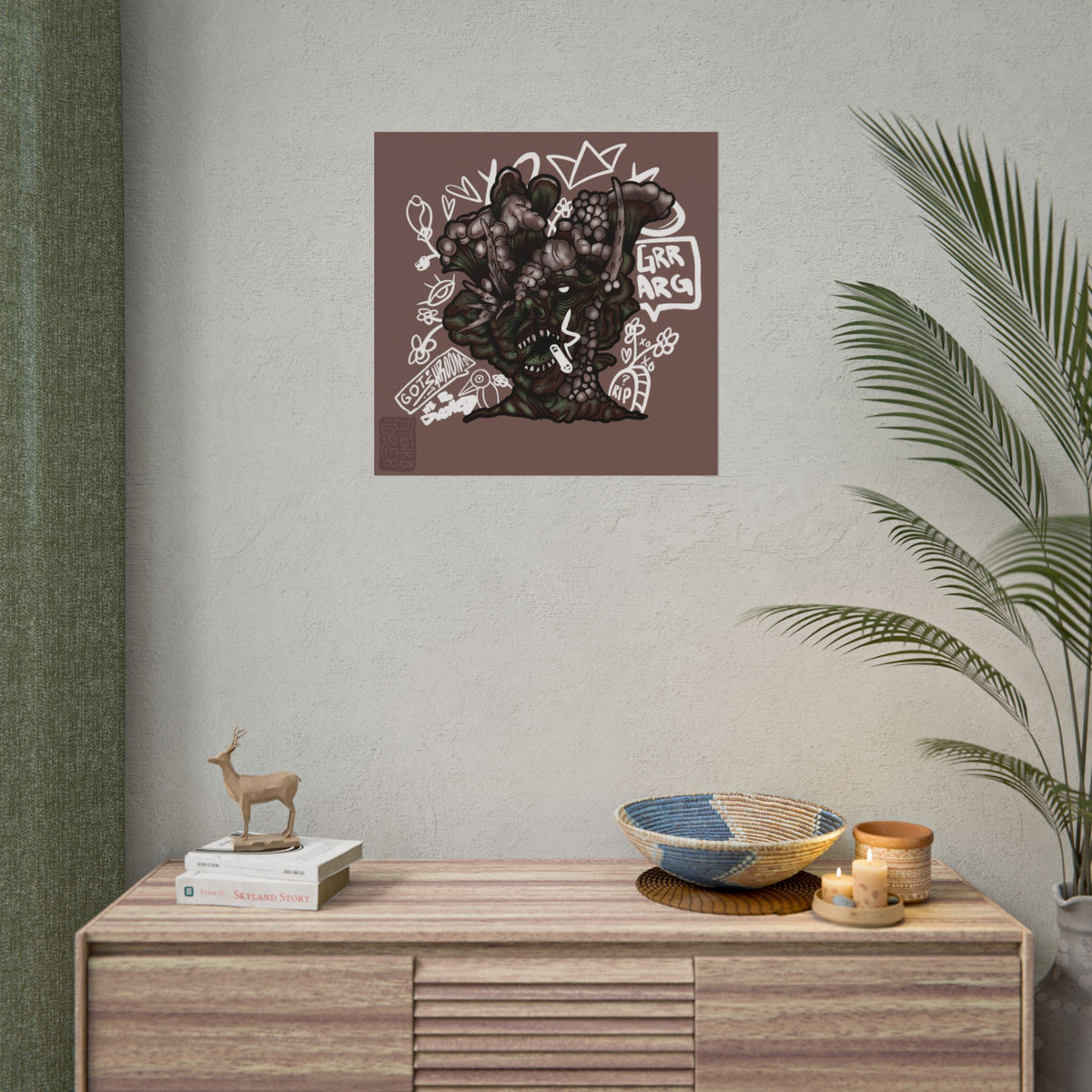 "DOOM SHROOM" - Rolled Poster Print (Square) (Matte/Glossy/Satin)
