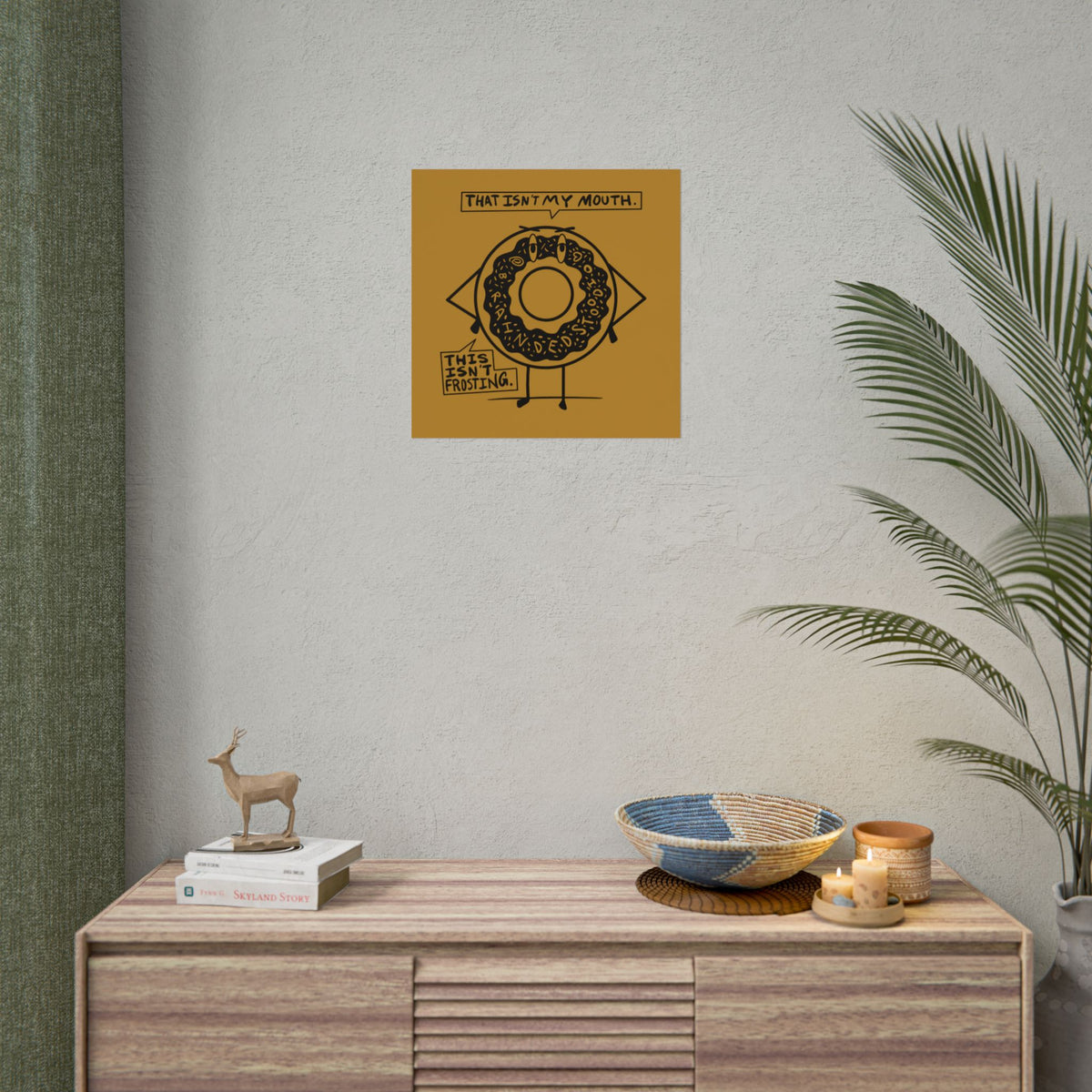 "DEMENTED DONUT" - Rolled Poster Print (Square) (Matte/Glossy/Satin)