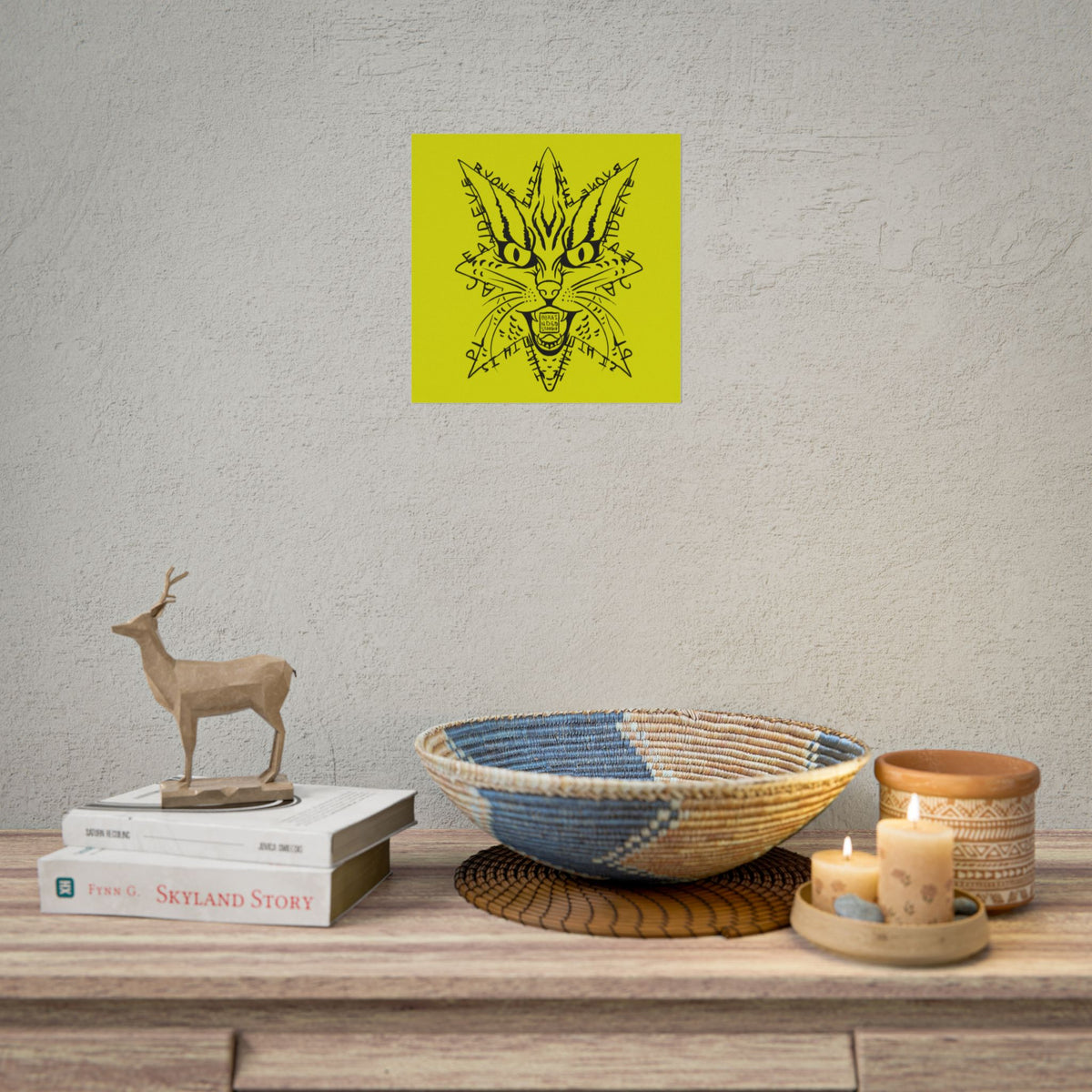 "I hate this place and everyone in it." - Rolled Poster Print (Square) (Matte/Glossy/Satin)