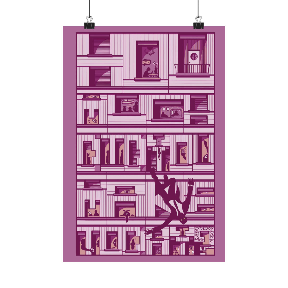 "How Much Did You Make Today?" - Matte Poster (Pink)