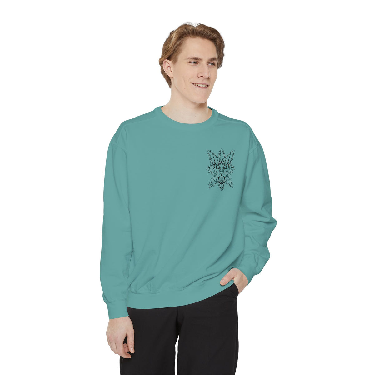 "I hate this place and everyone in it." - Graphic Crewneck