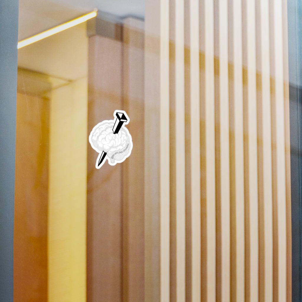 Brain Ded Logo Sticker — Kiss-Cut Vinyl Decal