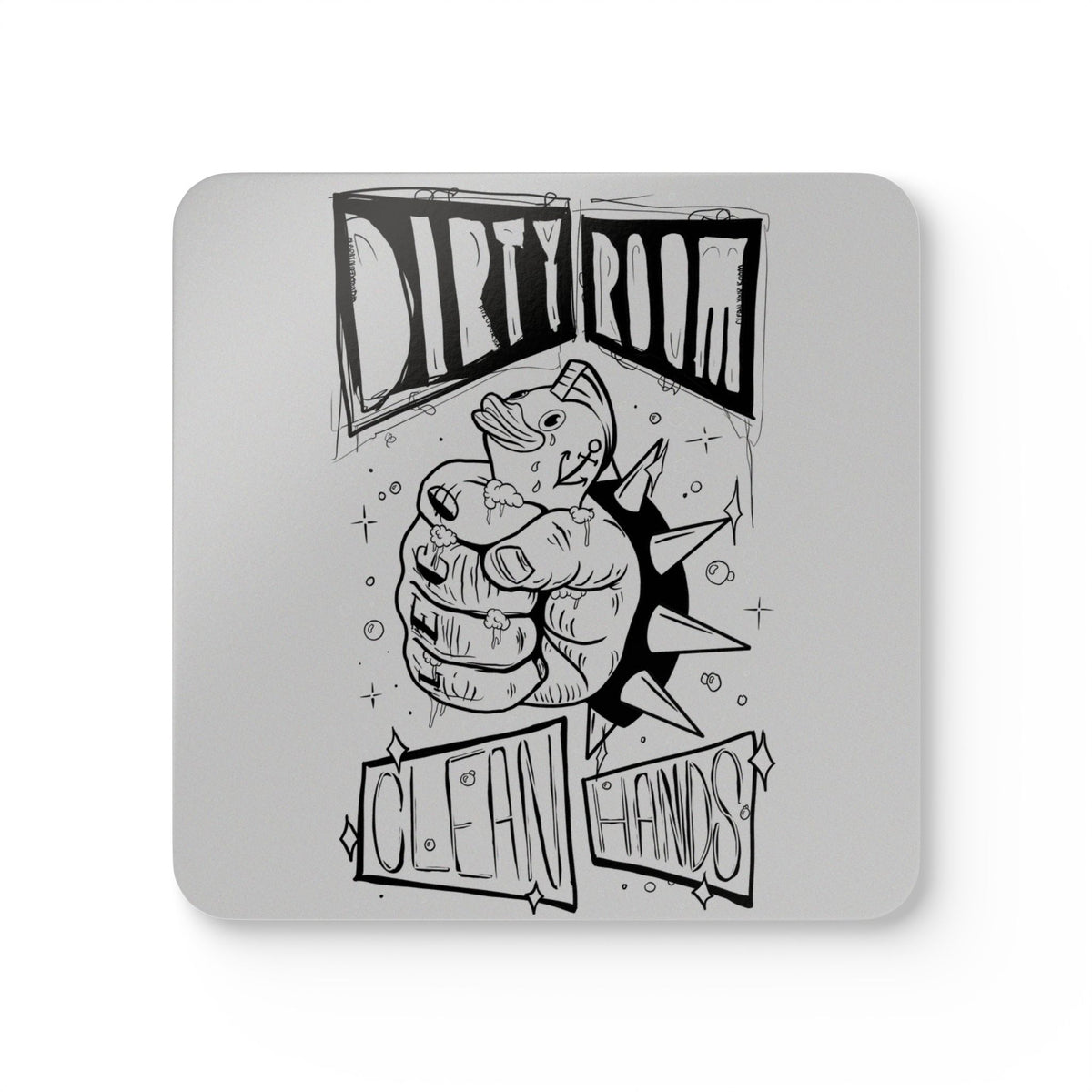 Cork Coaster Set — Rubber Ducky Art Drink Coasters