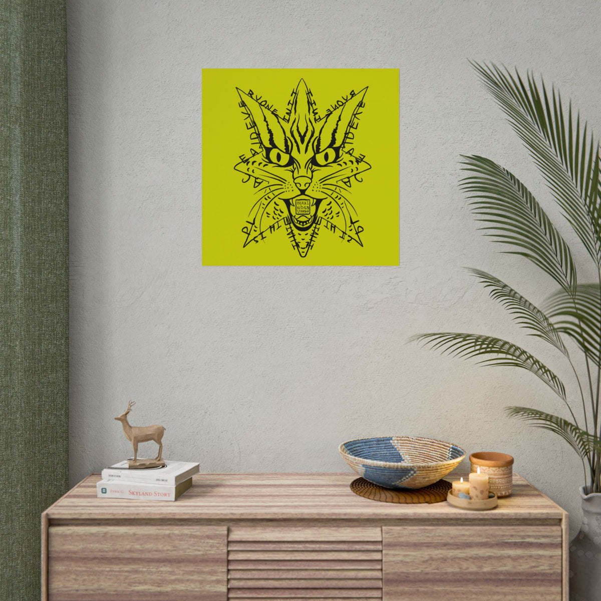 "I hate this place and everyone in it." - Rolled Poster Print (Square) (Matte/Glossy/Satin)