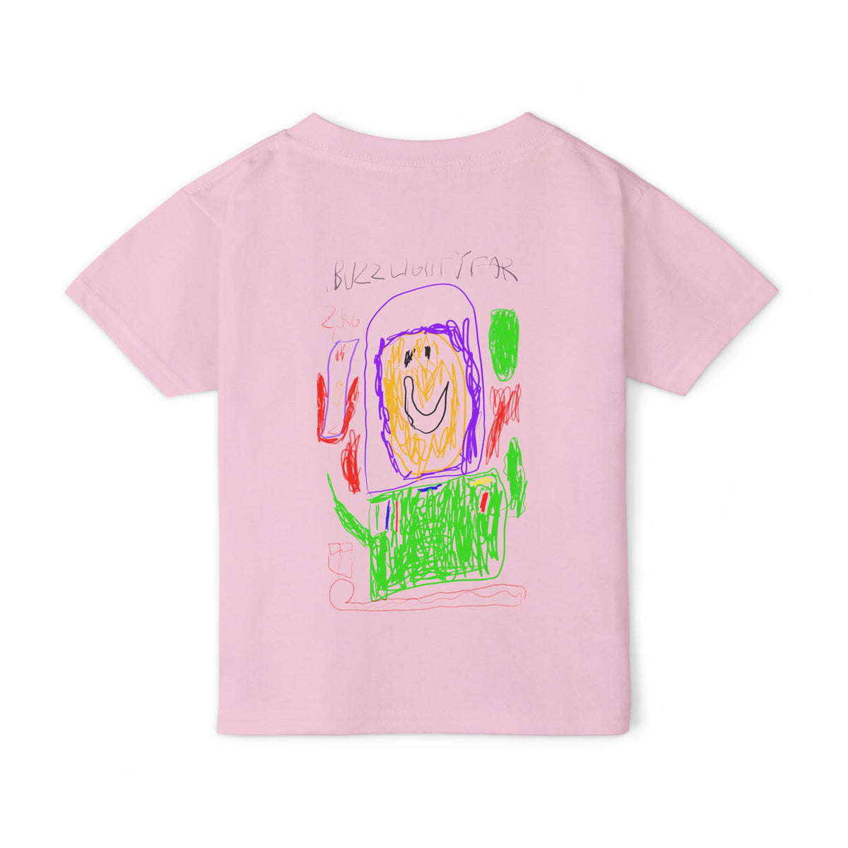 Kids' Crayon Art T‑Shirt — Hand‑Drawn Buzz Lightyear Toddler Tee