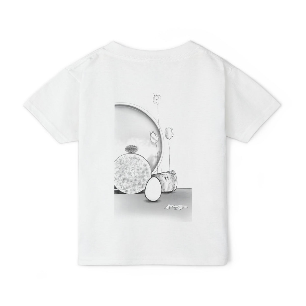 Toddler T-Shirt — Minimalist Black & White Still Life Print