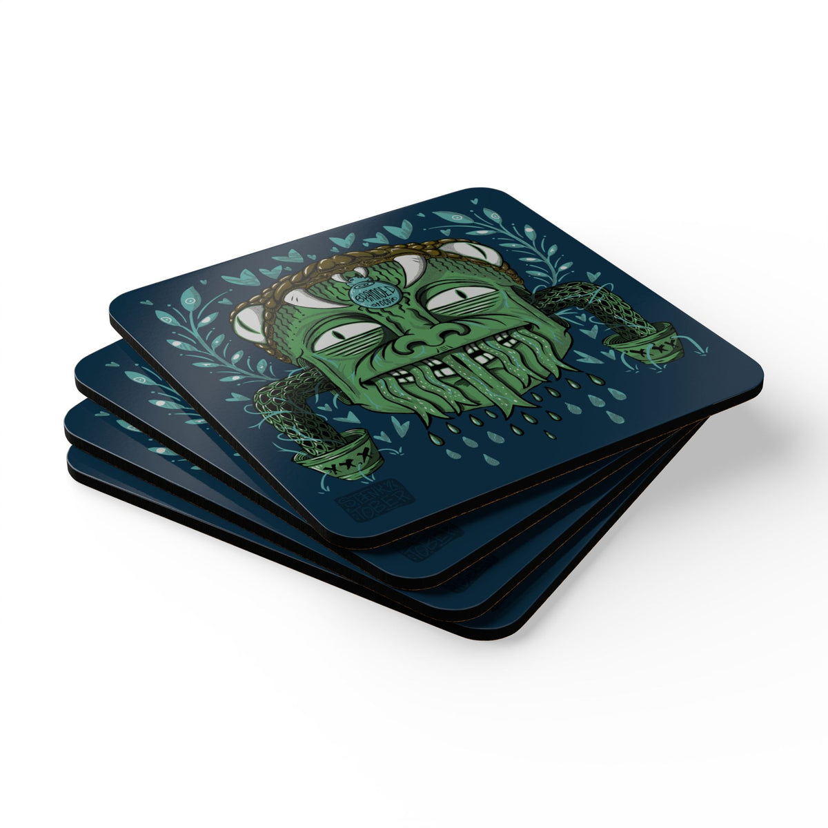 "SNAKE KID" - 4 Coaster Set