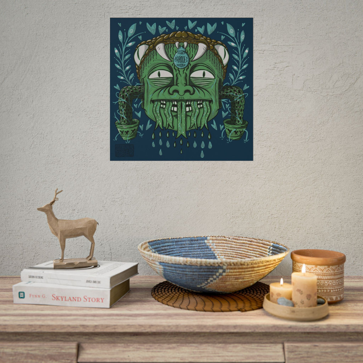 "SNAKE KID" - Rolled Poster Print (Square) (Matte/Glossy/Satin)