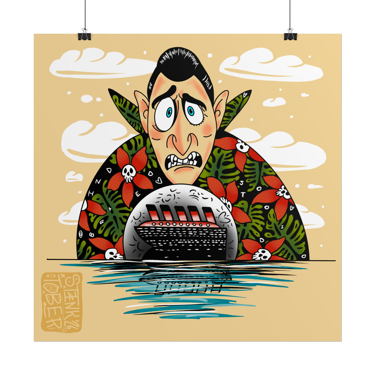 "Dracula" - Rolled Poster Print (Square) (Matte/Glossy/Satin)