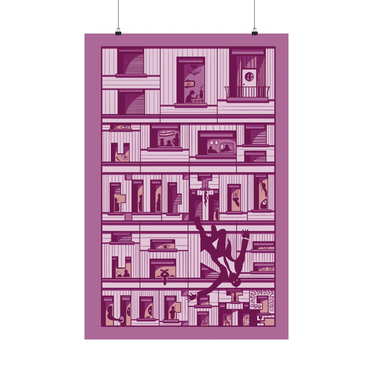 "How Much Did You Make Today?" - Matte Poster (Pink)
